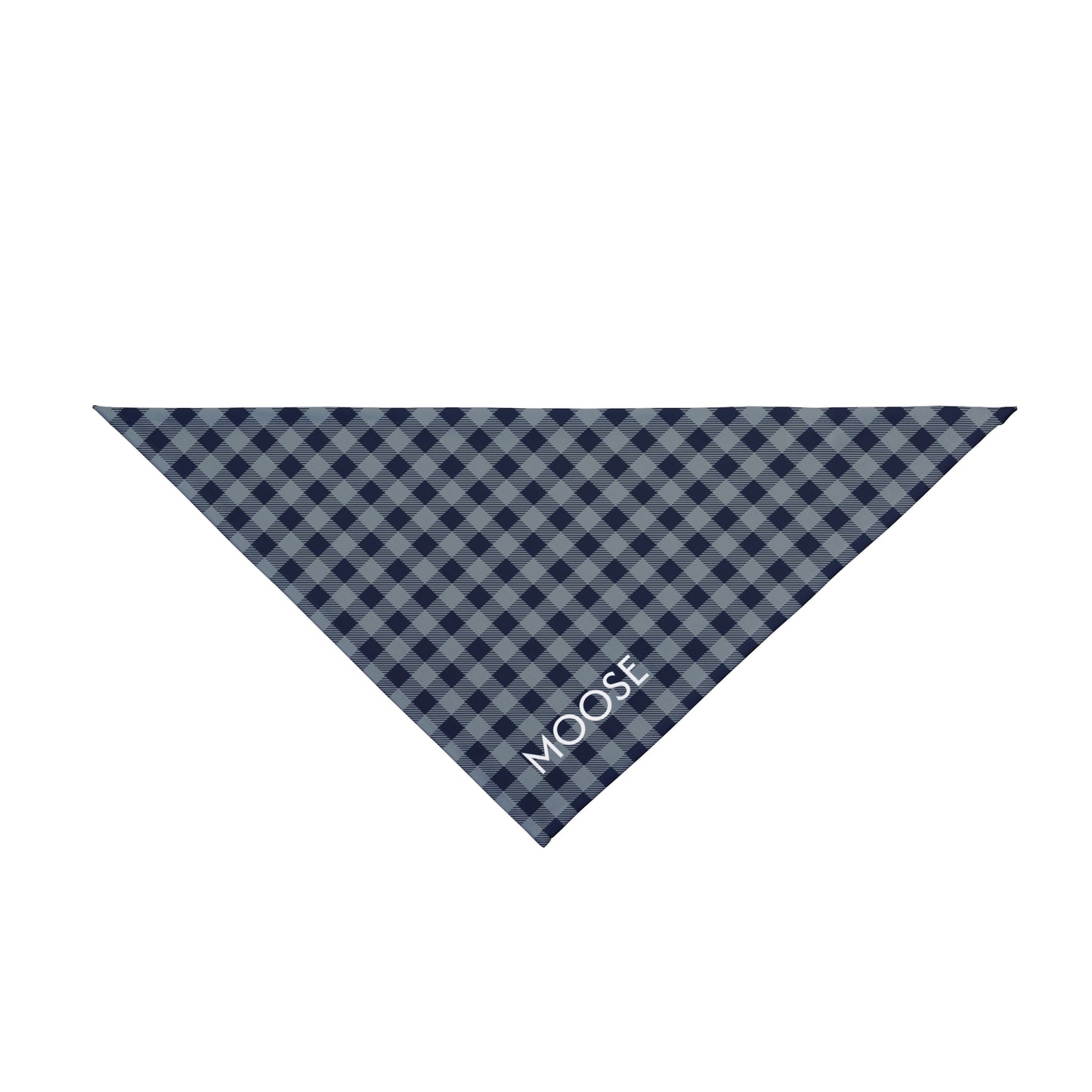 Pet Bandana- Personalized | Navy & White | Gingham