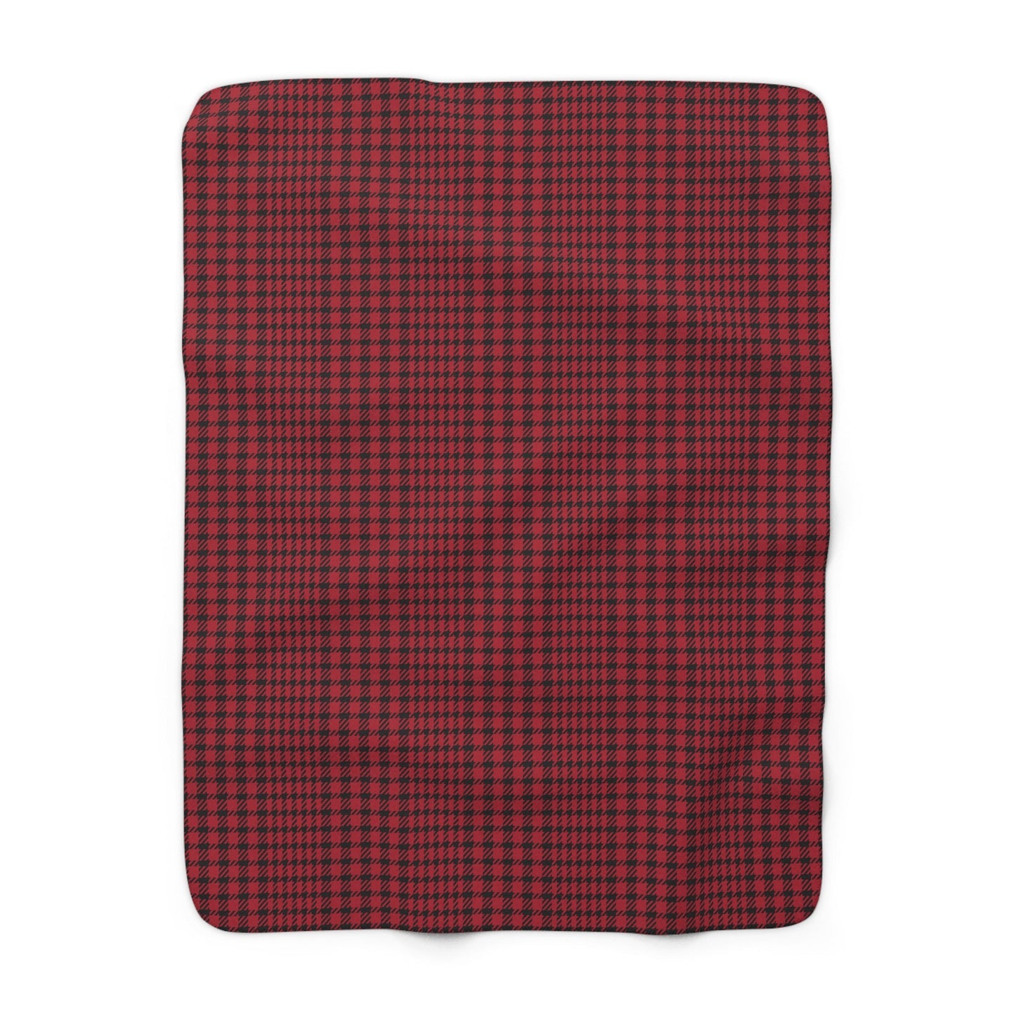 Sherpa Blanket | Red & Black | Tweed