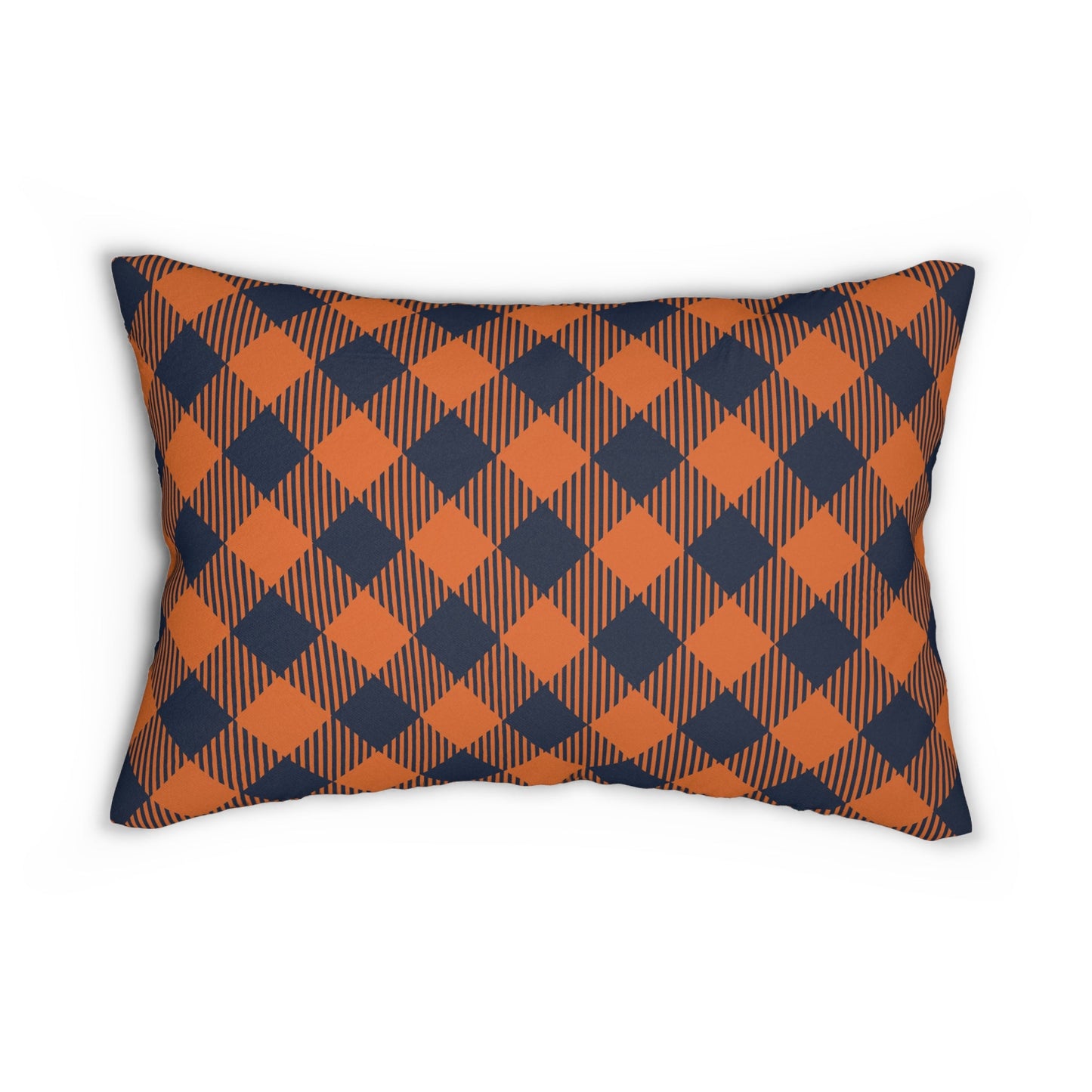 Pillow | Orange & Blue | Gingham