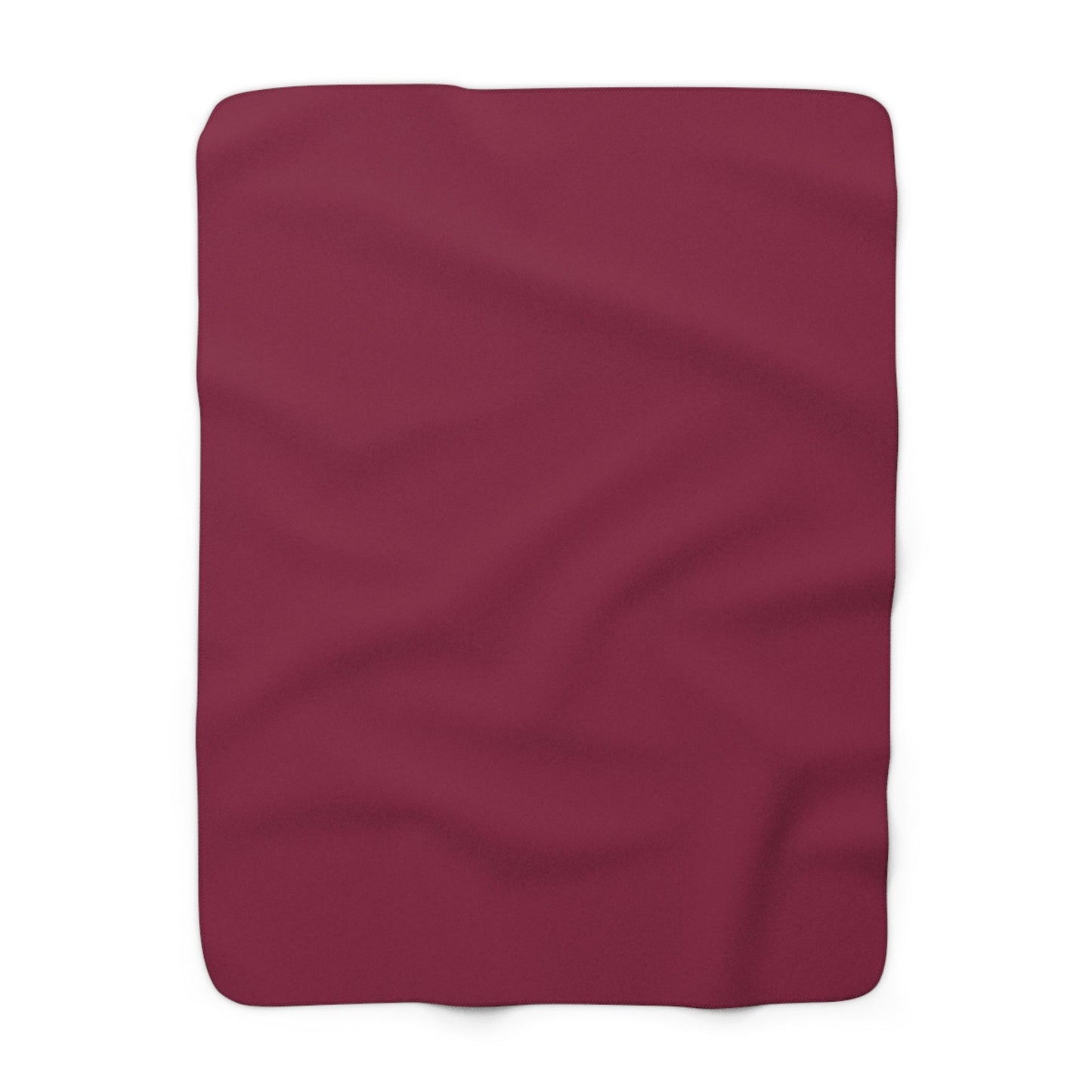 Sherpa Blanket | Maroon & Orange | Dark