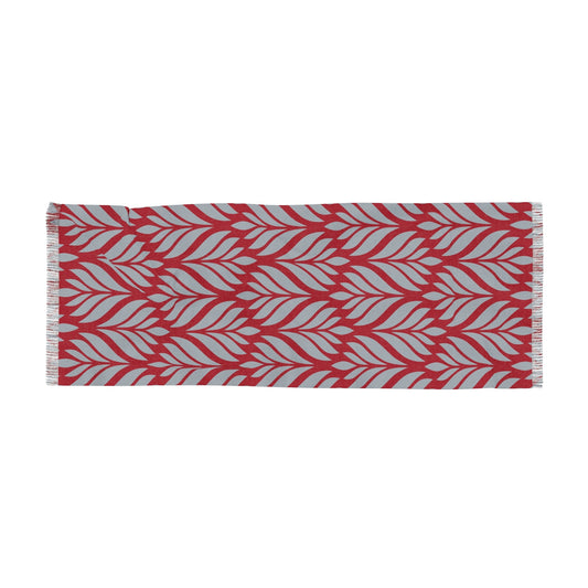 Scarf | Red & Gray | Palm