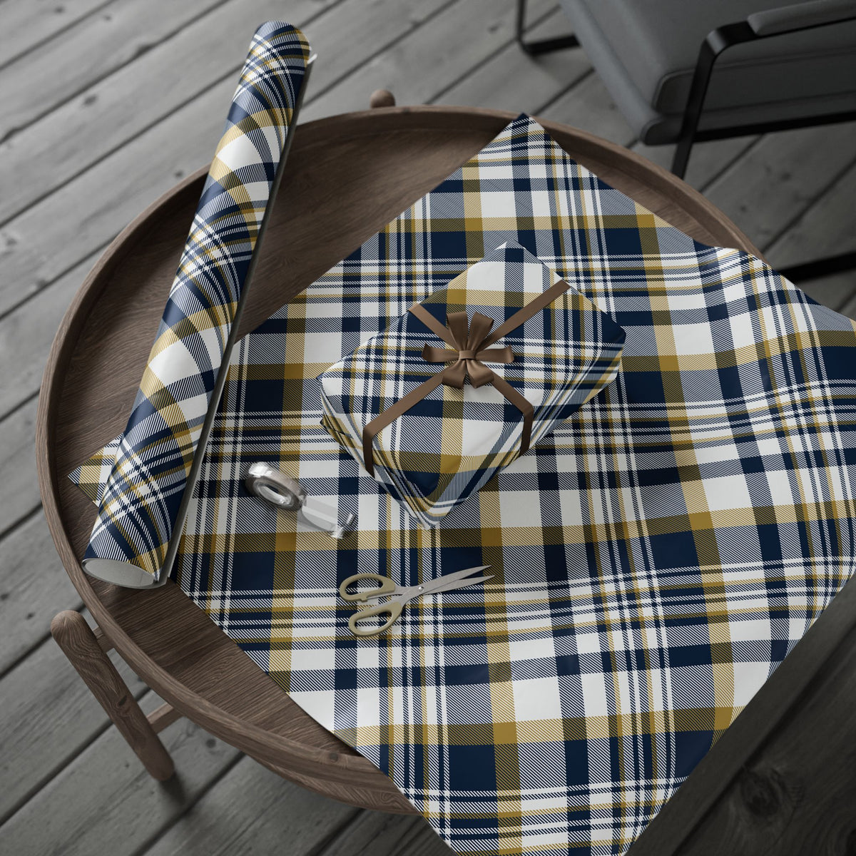 Gift Wrap | Notre Dame, Indiana | Tartan