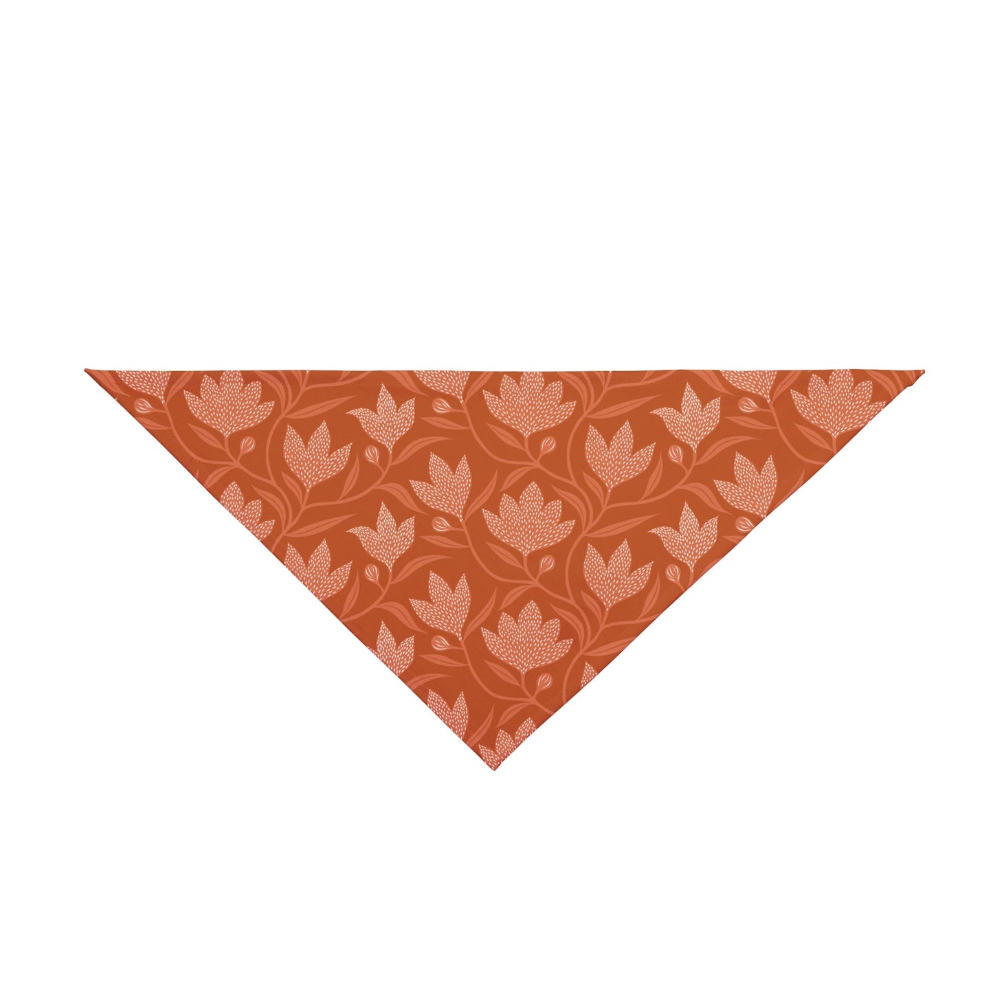 Pet Bandana | Dark Orange & White | Magnolia
