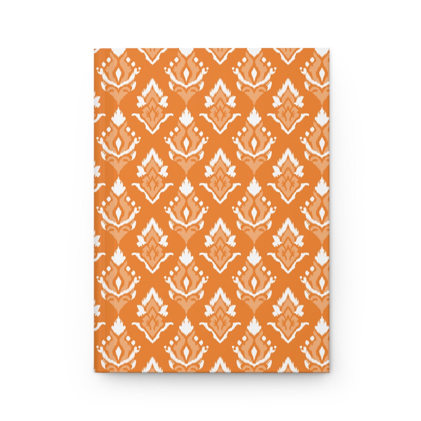 Hardcover Journal | Orange & White | Ikat