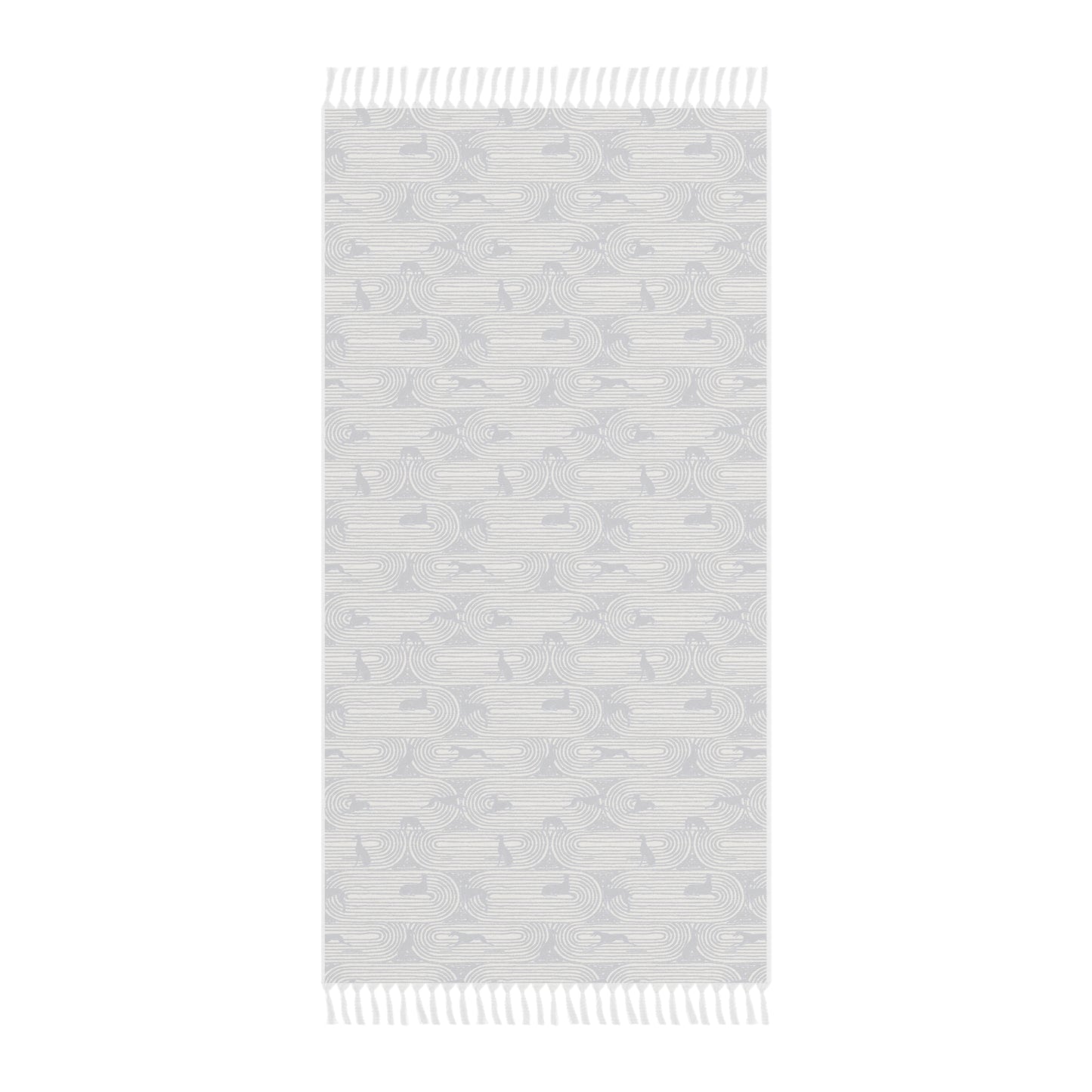 Boho Beach Towel | Greyhounds | Blue Track