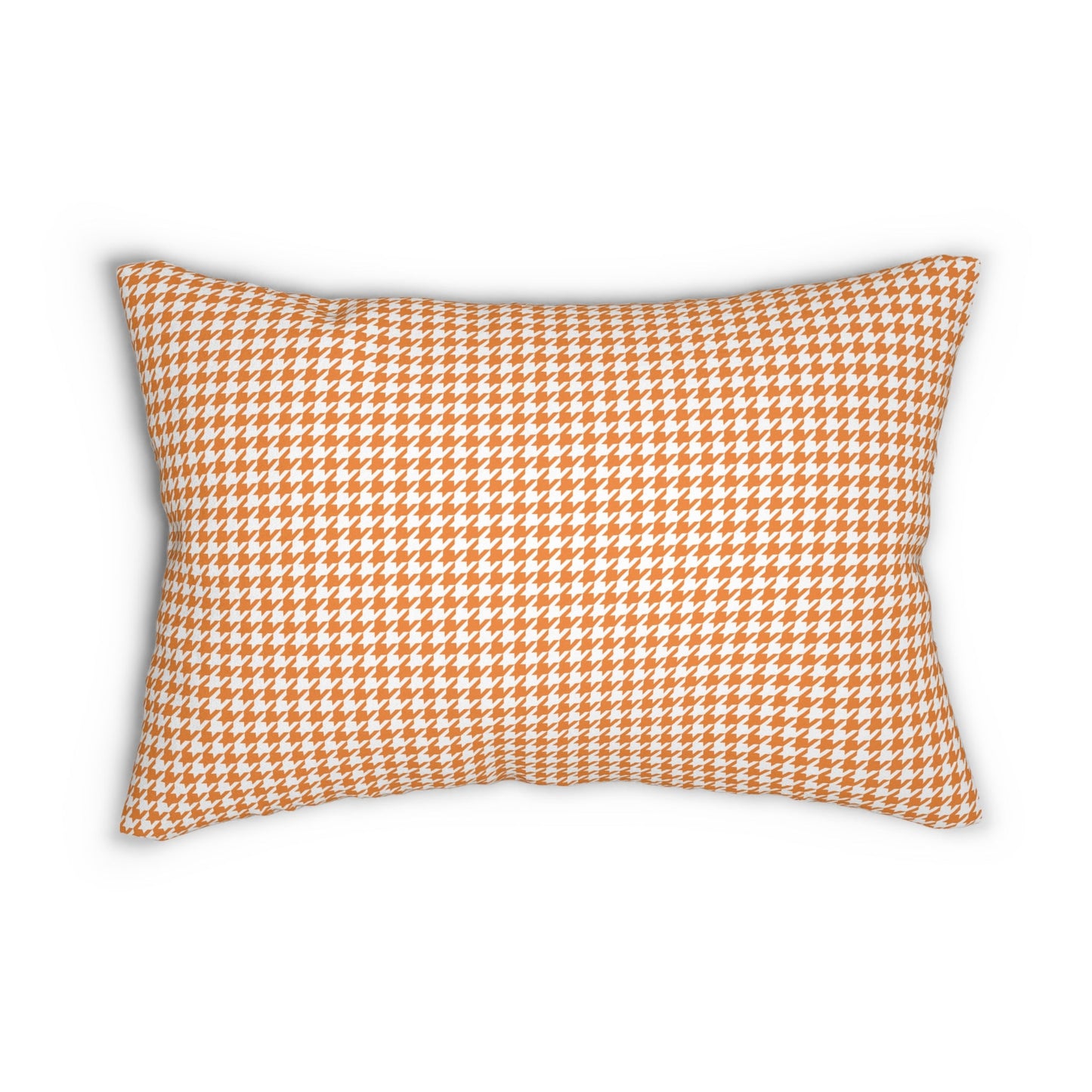 Pillow | Orange & White | Houndstooth