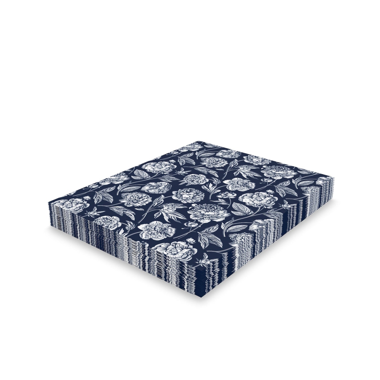 Notecards Set | Navy & White | Peony