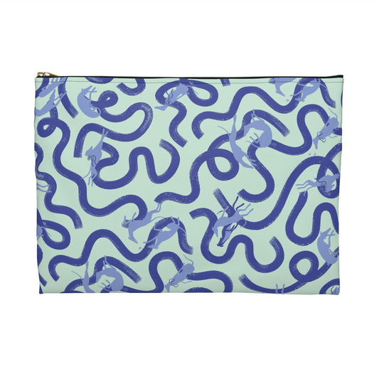 Accessory Pouch | Greyhounds | Teal Ribbon