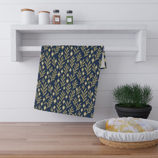 Tea Towels | Blue & Gold | Laurel