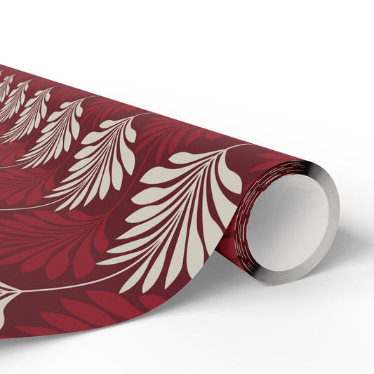 Gift Wrap | Maroon & White | Deco