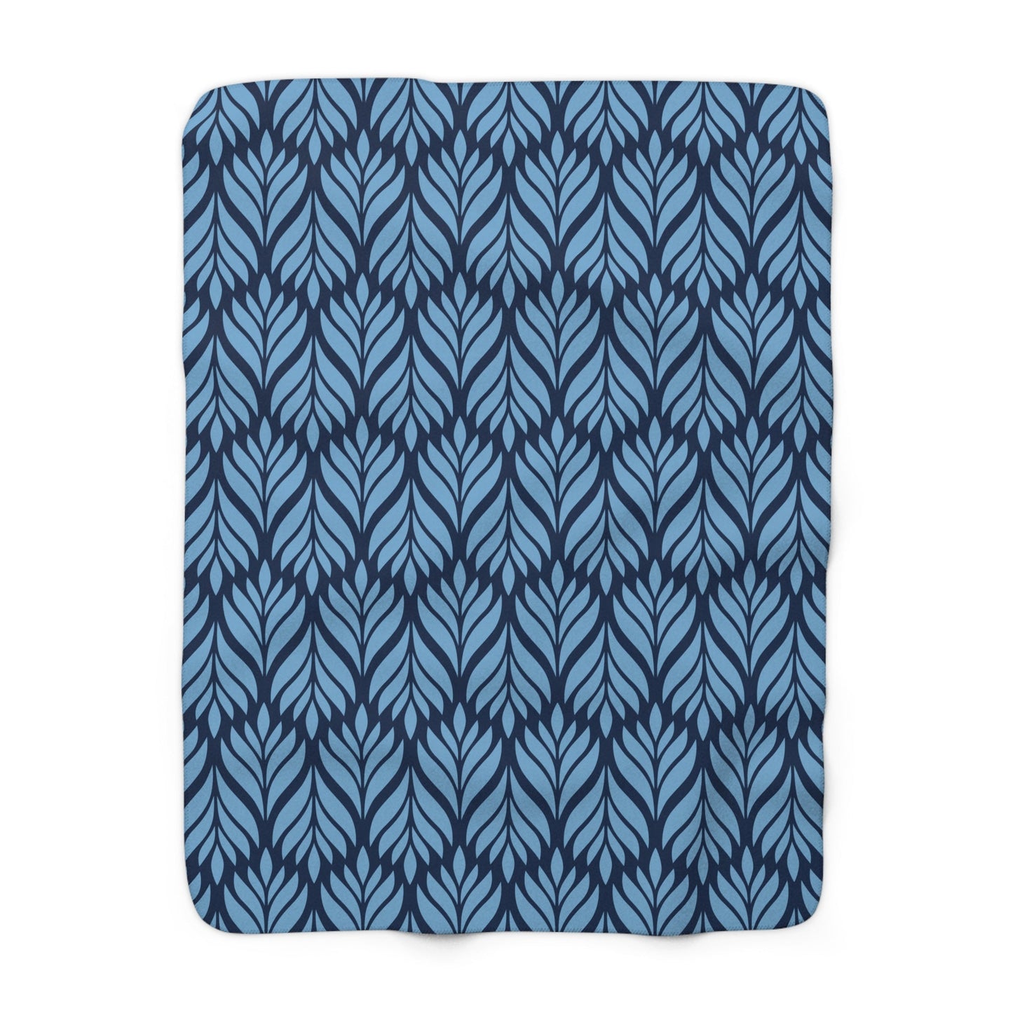 Sherpa Blanket | Light Blue & White | Palm