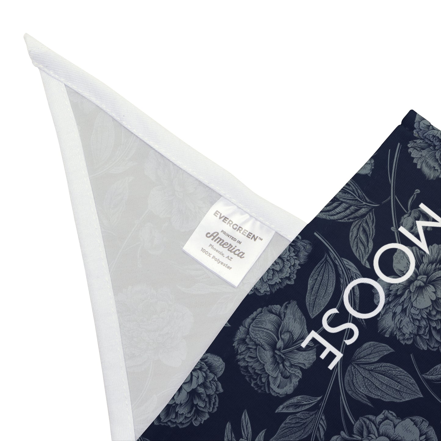 Pet Bandana- Personalized | Navy & White | Peony