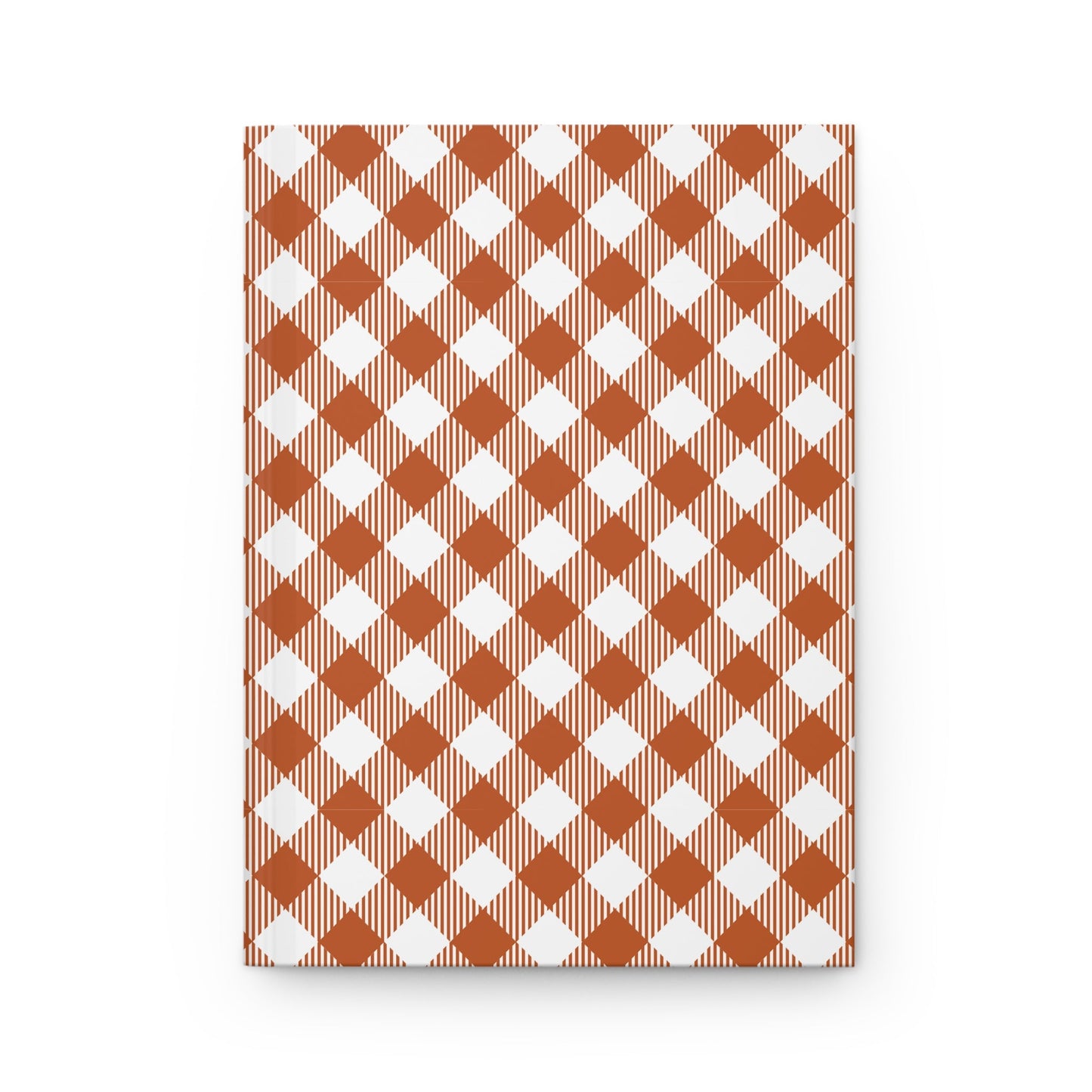 Journal | Dark Orange & White | Gingham