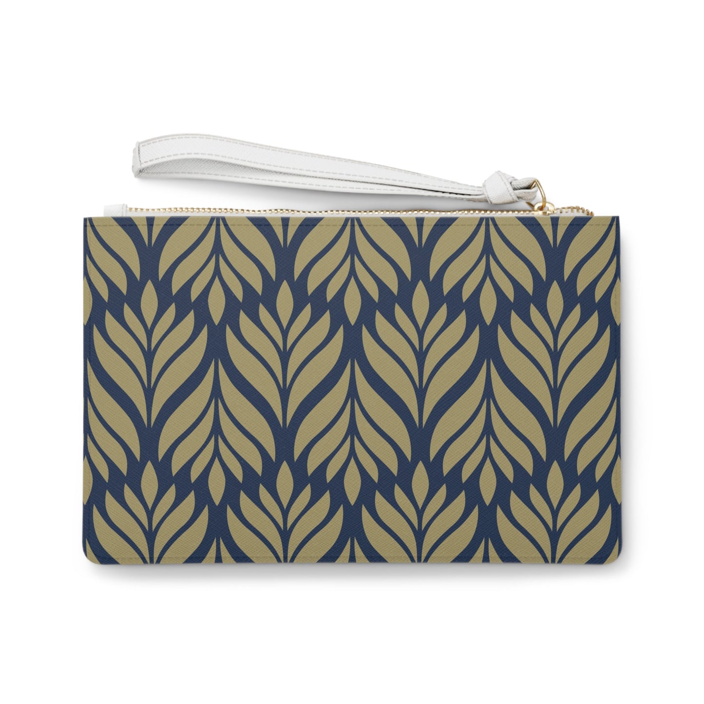 Clutch Bag | Gold & Blue | Palm