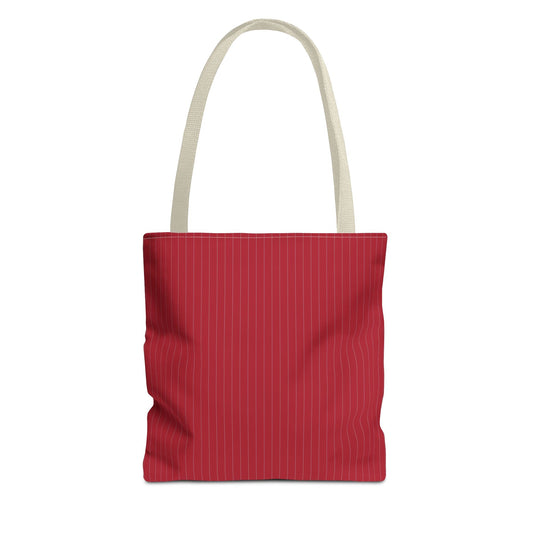 Totes | Red & Gray | Pinstripe