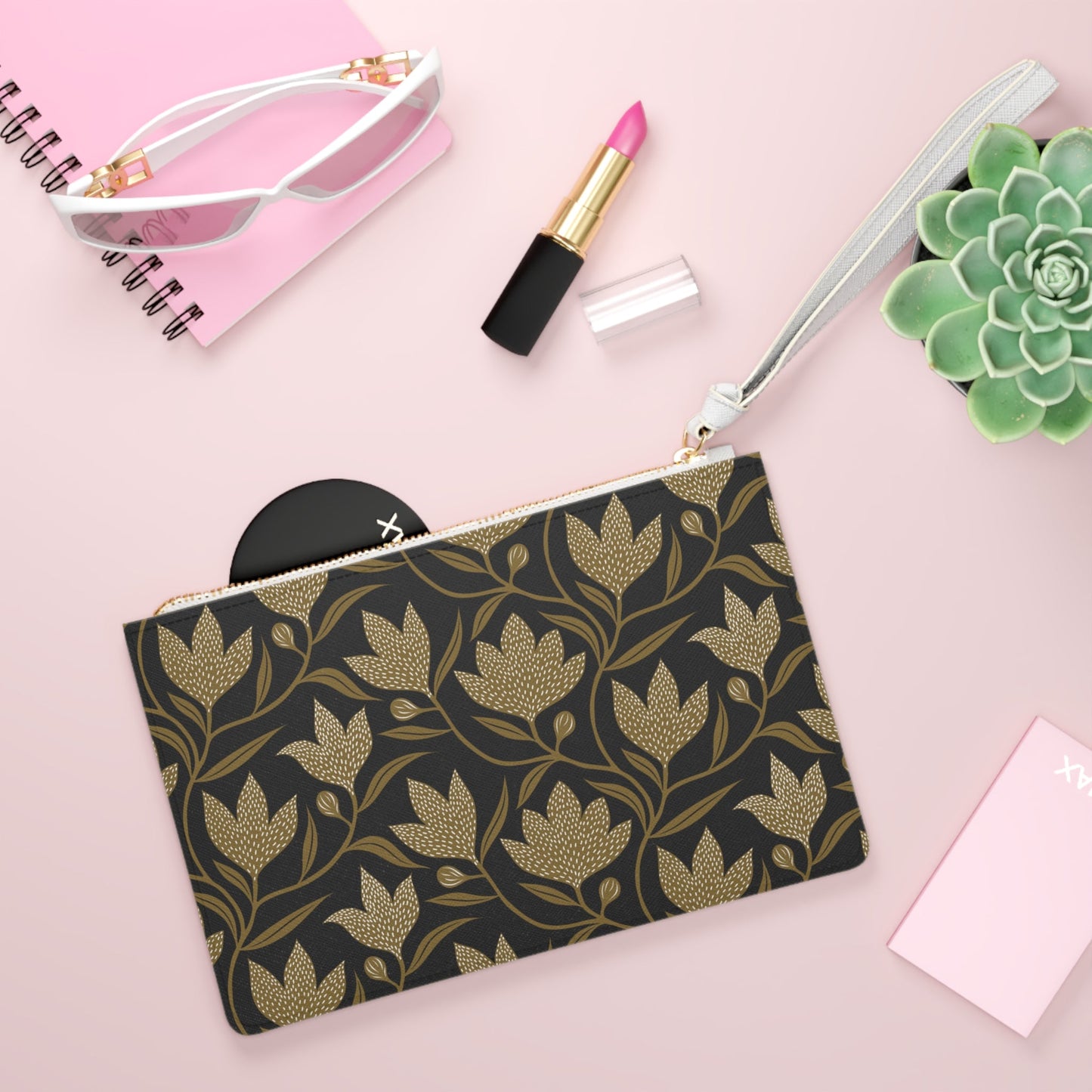 Clutch Bag | Black & Gold | Magnolia