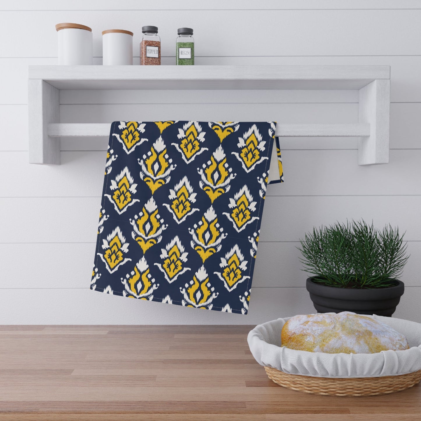 Tea Towels | Yellow & Blue | Ikat