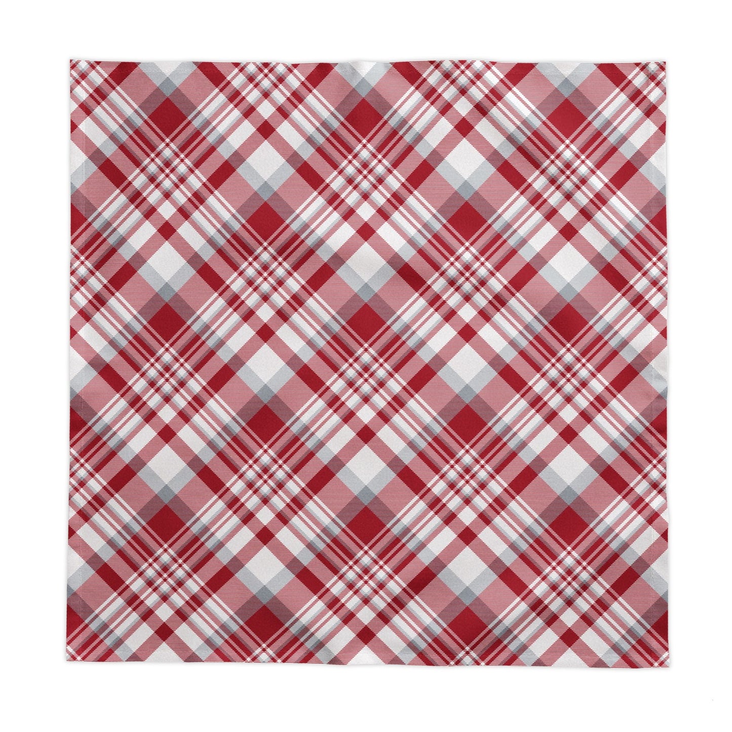 Tablecloth | Red & Gray | Tartan