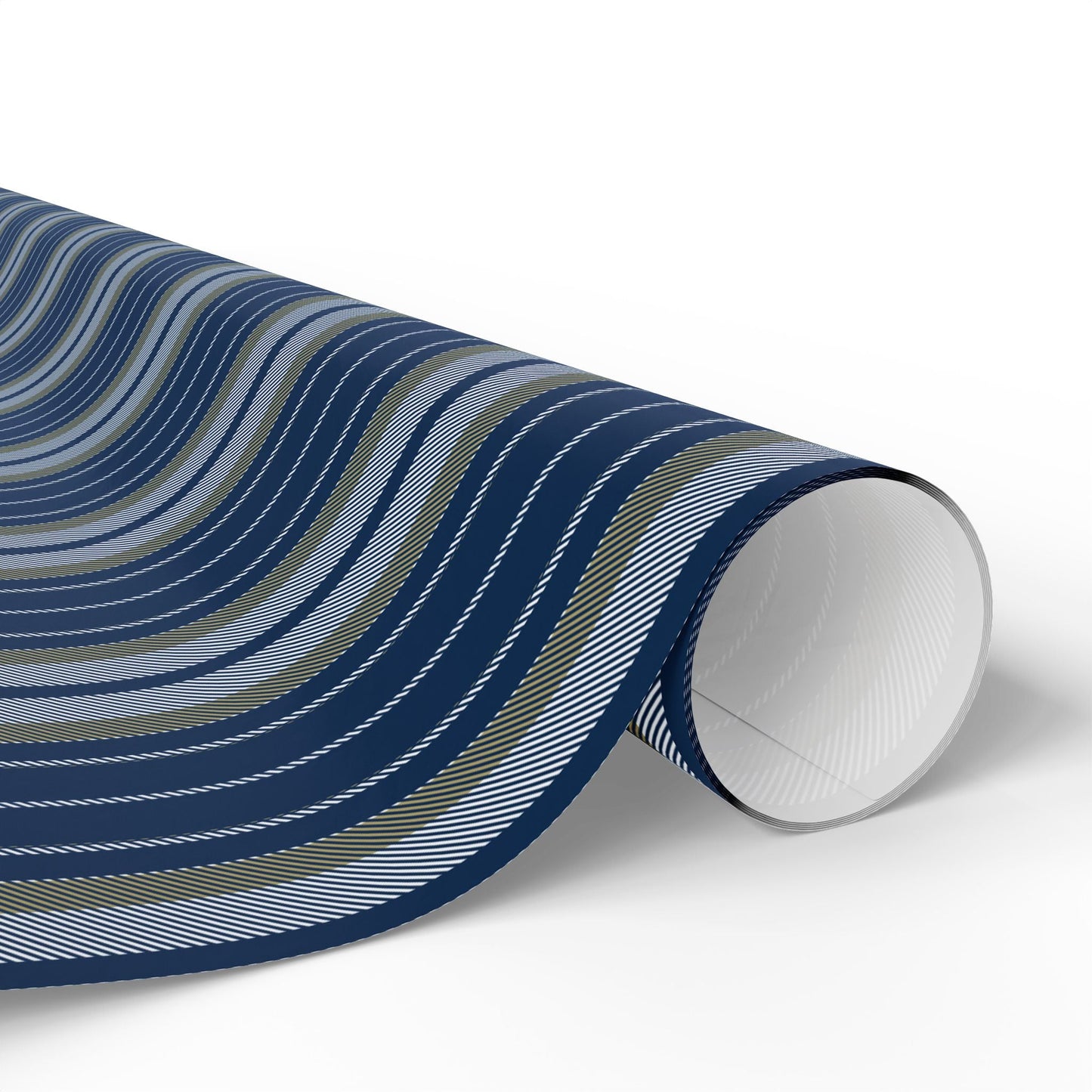 Gift Wrap | Blue & Gold | Stripe