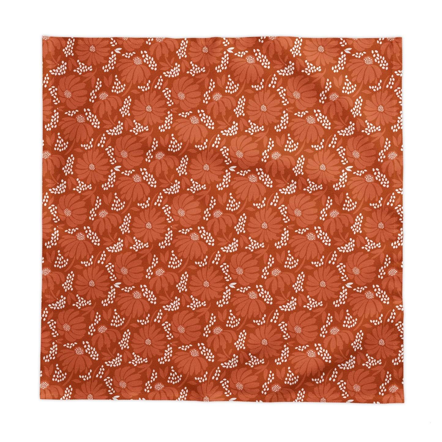 Tablecloth | Dark Orange & White | Bellis