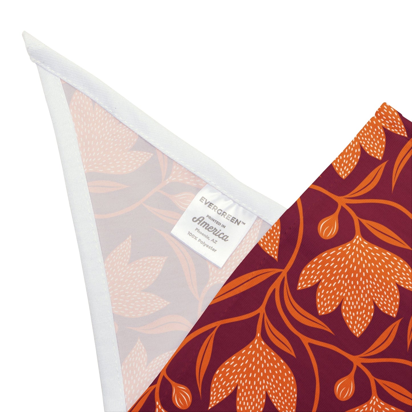 Pet Bandana | Maroon & Orange | Magnolia