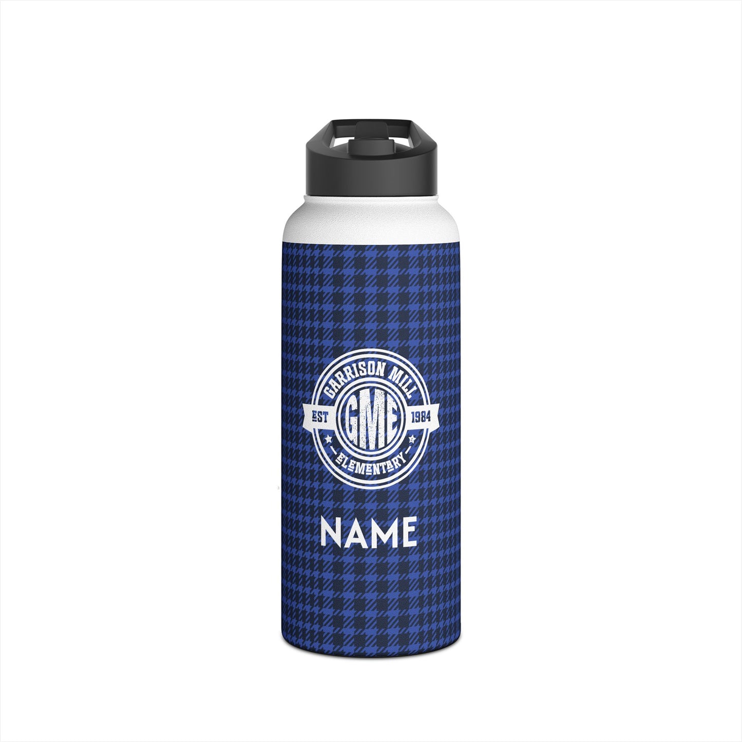 Insulated Water Bottle | Greyhounds | Blue Tartan