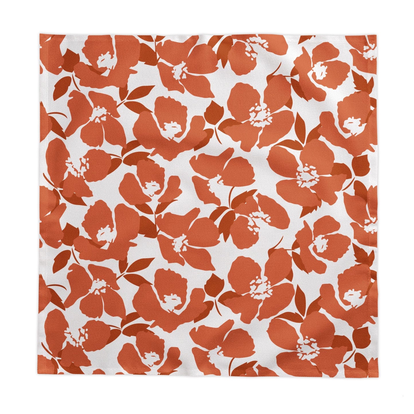 Tablecloth | Dark Orange & White | Poppy