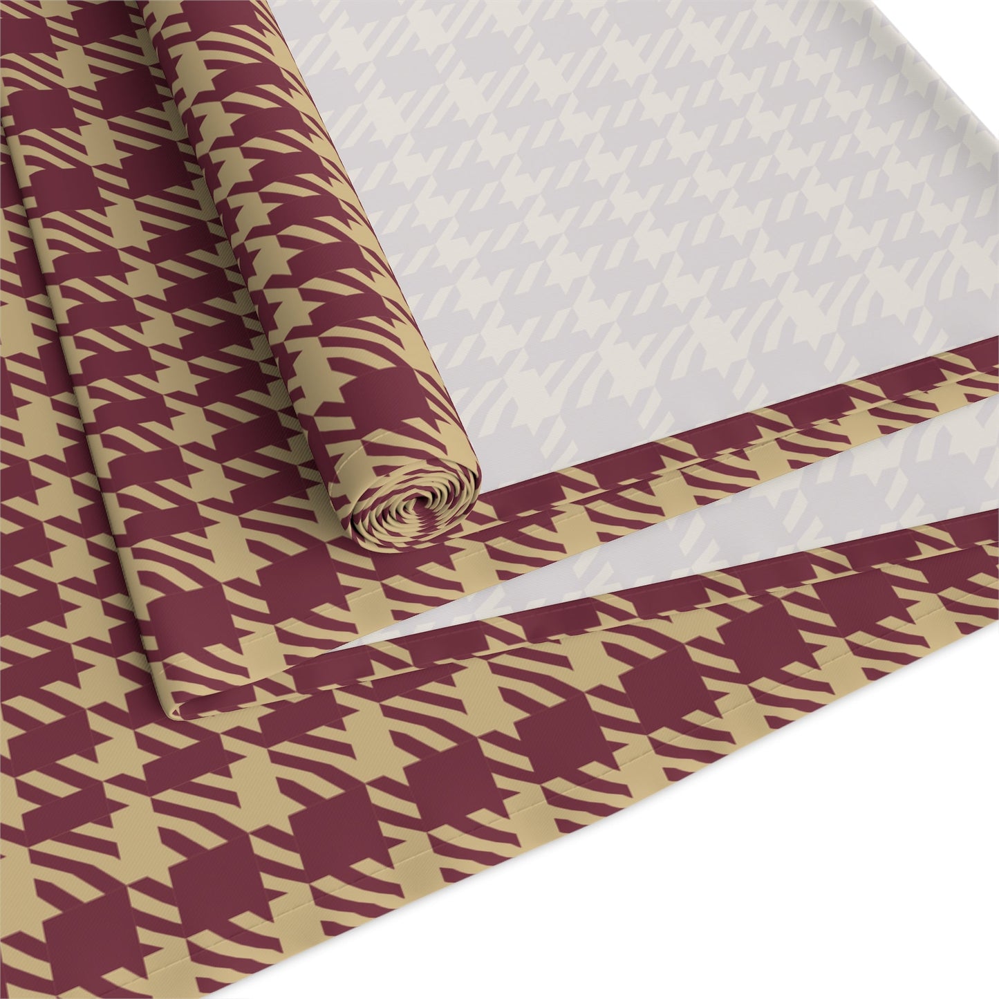 Table Runner | Maroon & Gold | Tweed