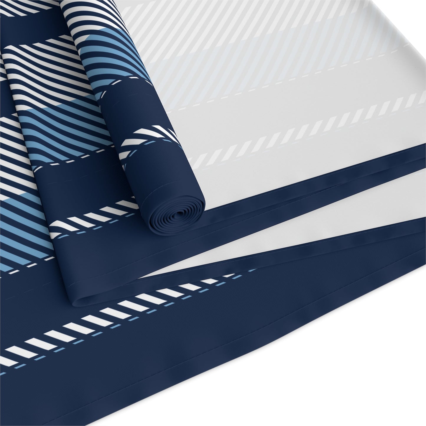 Table Runner | Light Blue & White | Stripe