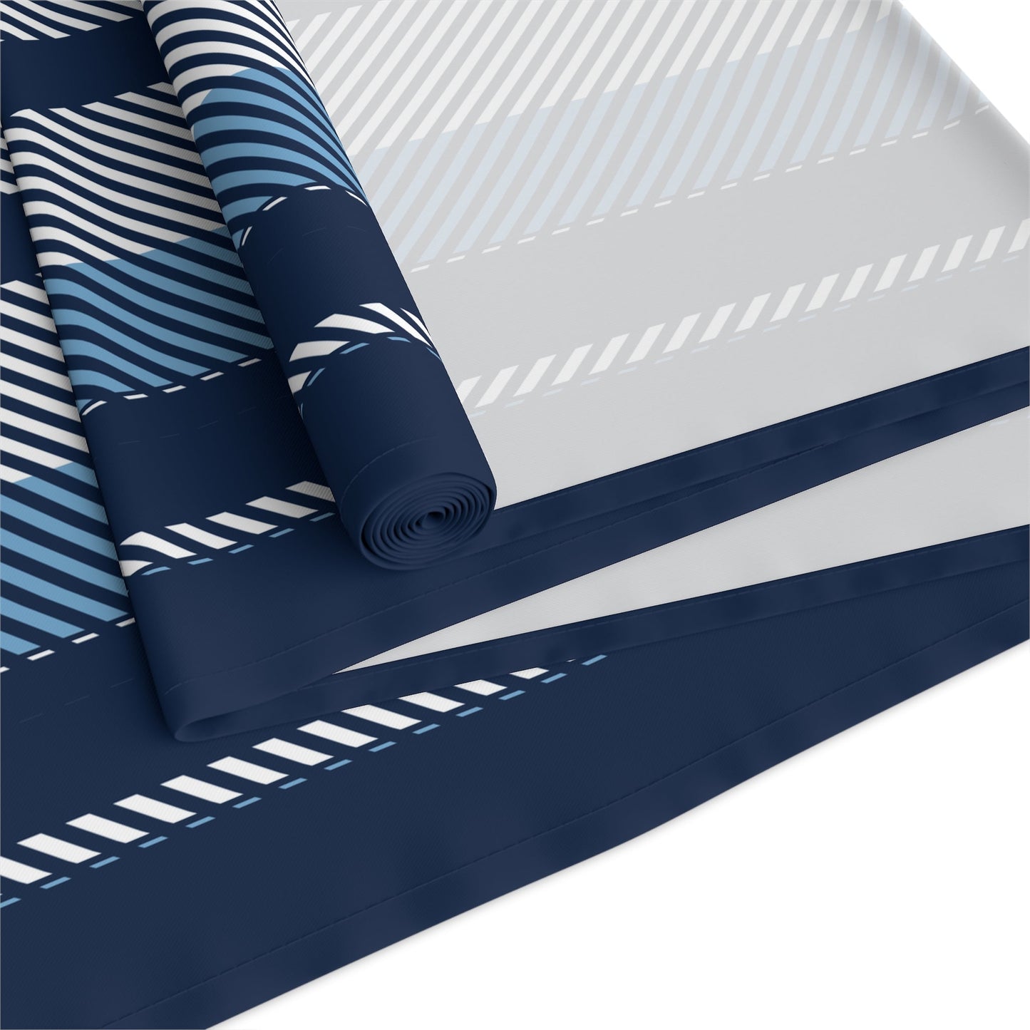 Table Runner | Light Blue & White | Stripe