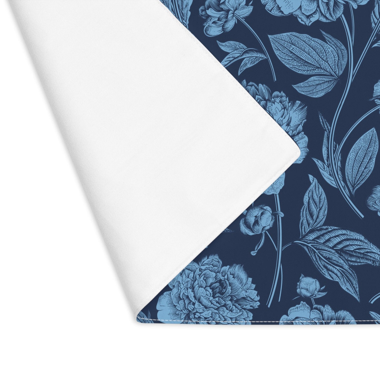 Placemat | Light Blue & White | Peony