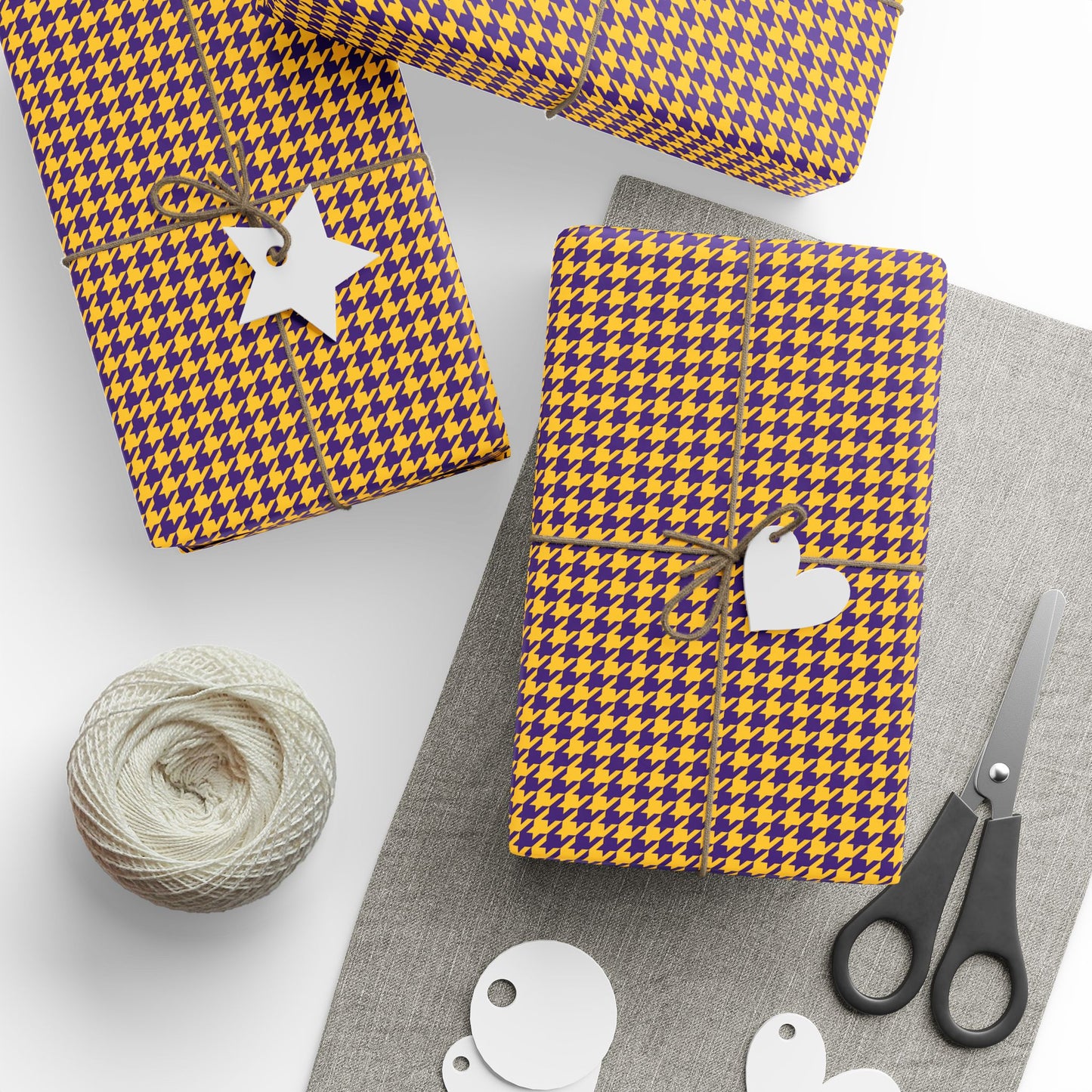 Gift Wrap | Baton Rouge, Louisiana | Houndstooth