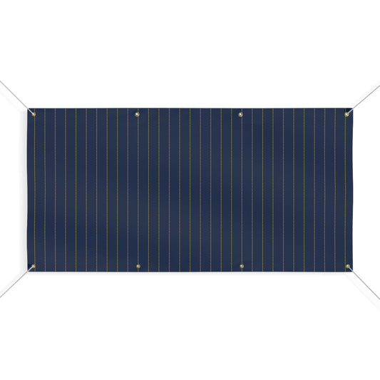 Banner | Yellow & Blue | Pinstripe