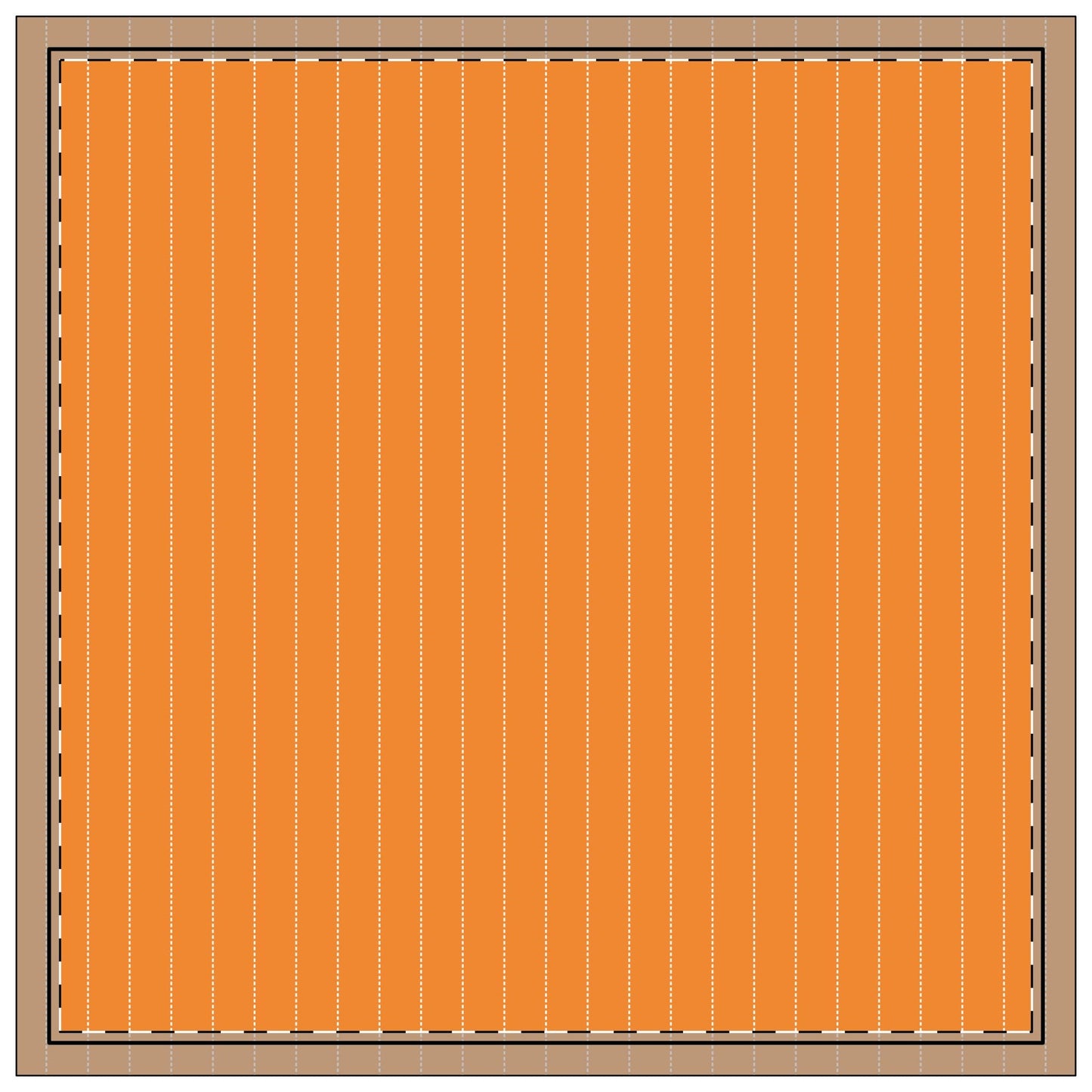 Napkins | Orange & White | Pinstripe