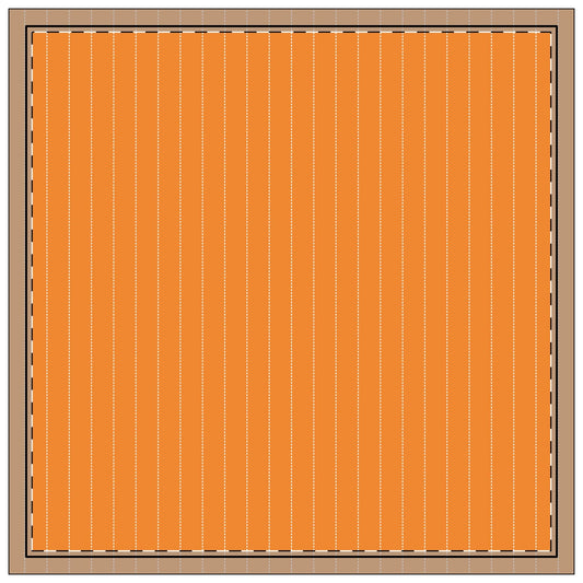 Napkins | Orange & White | Pinstripe