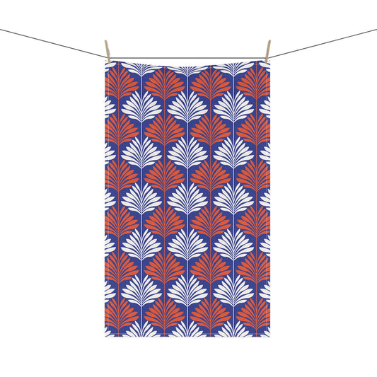 Tea Towel | Bright Blue & Orange | Deco