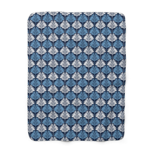 Sherpa Blanket | Light Blue & White | Deco