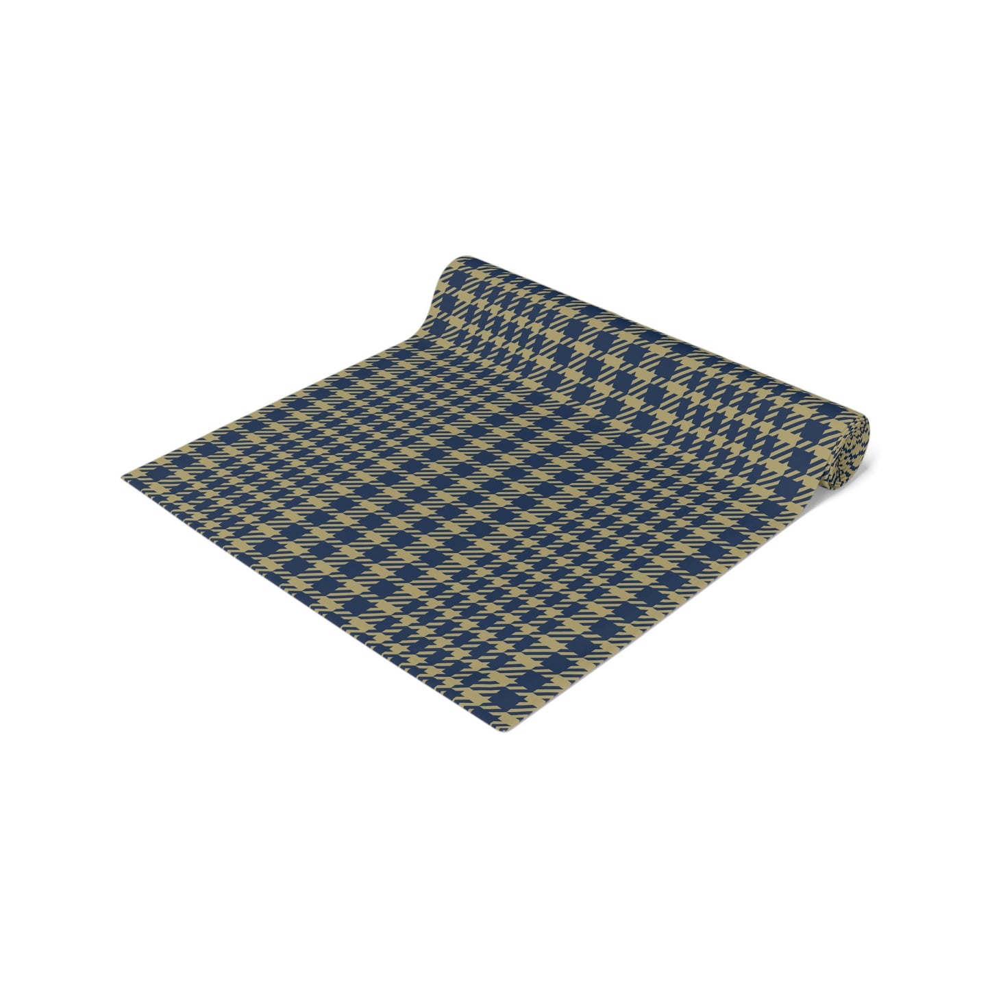 Table Runner | Blue & Gold | Tweed