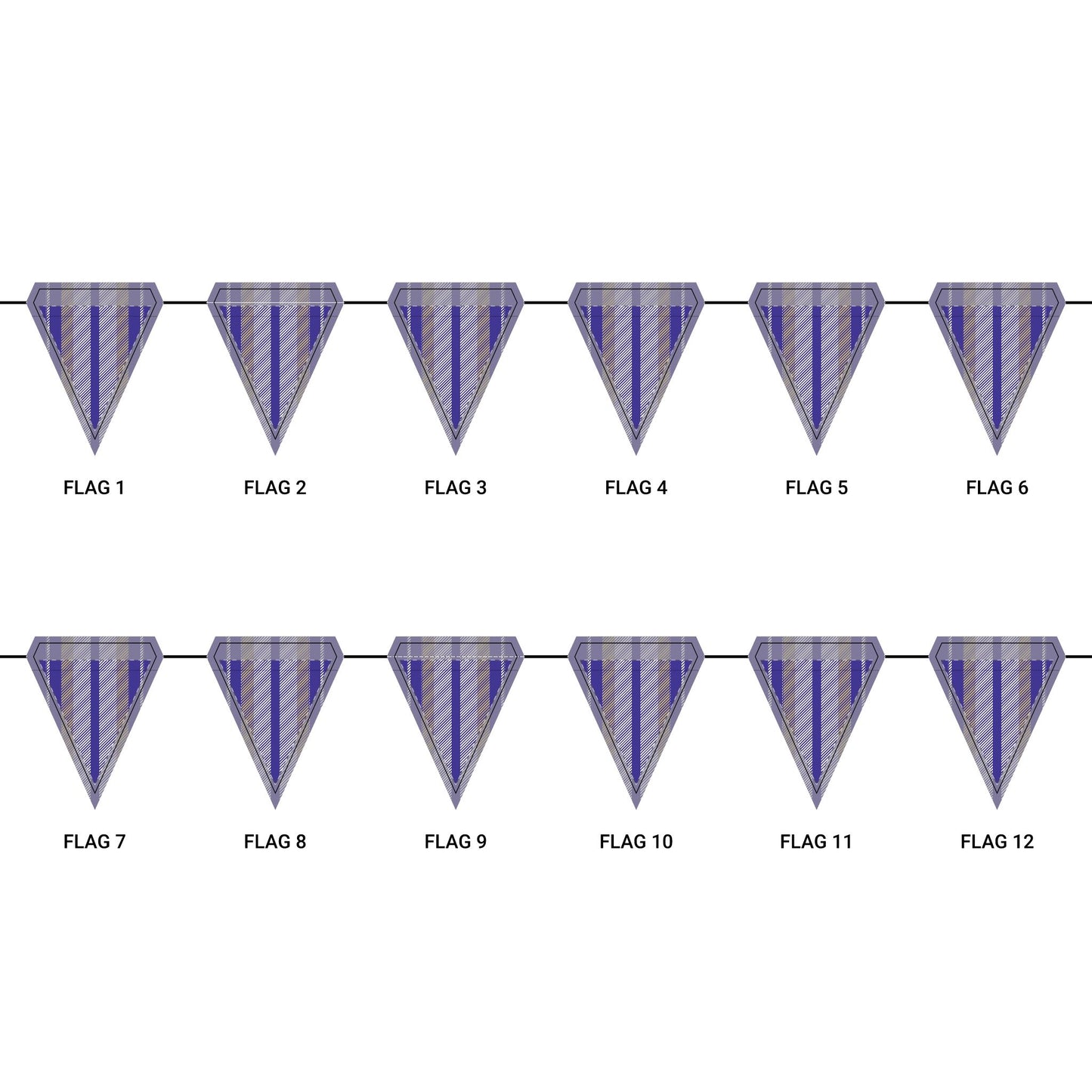 Flag Garland | Harrisonburg, Virginia | Stripe