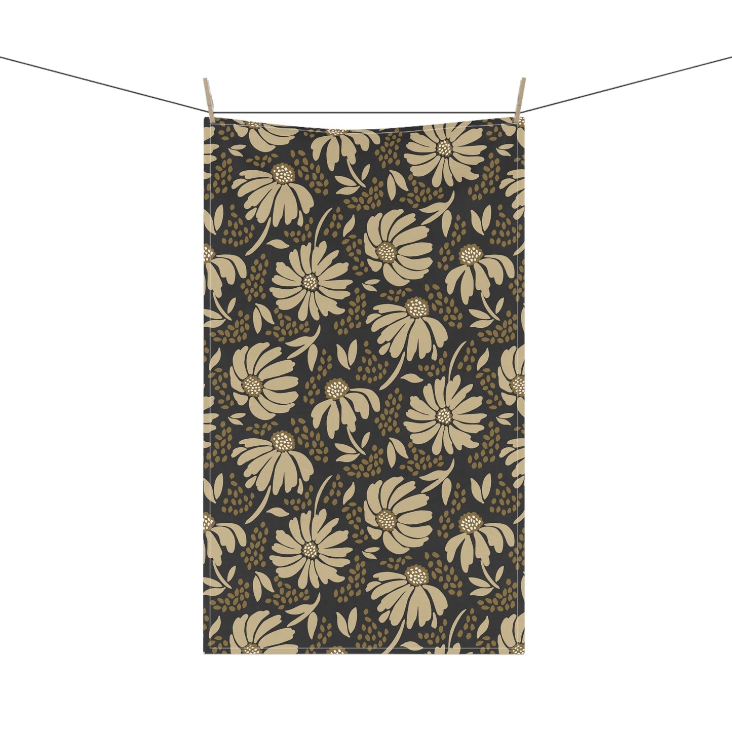 Tea Towel | Black & Gold | Bellis