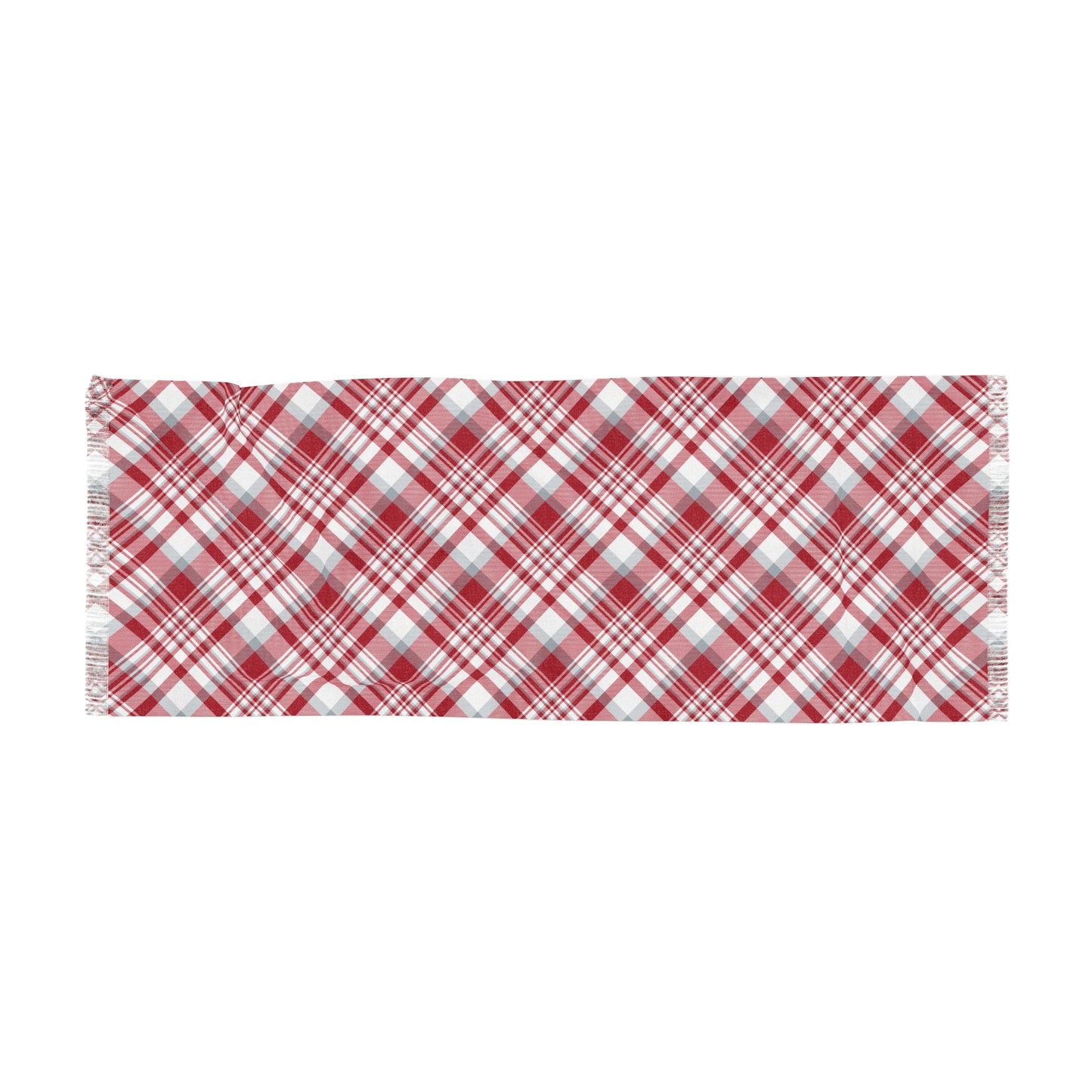 Scarf | Red & Gray | Tartan