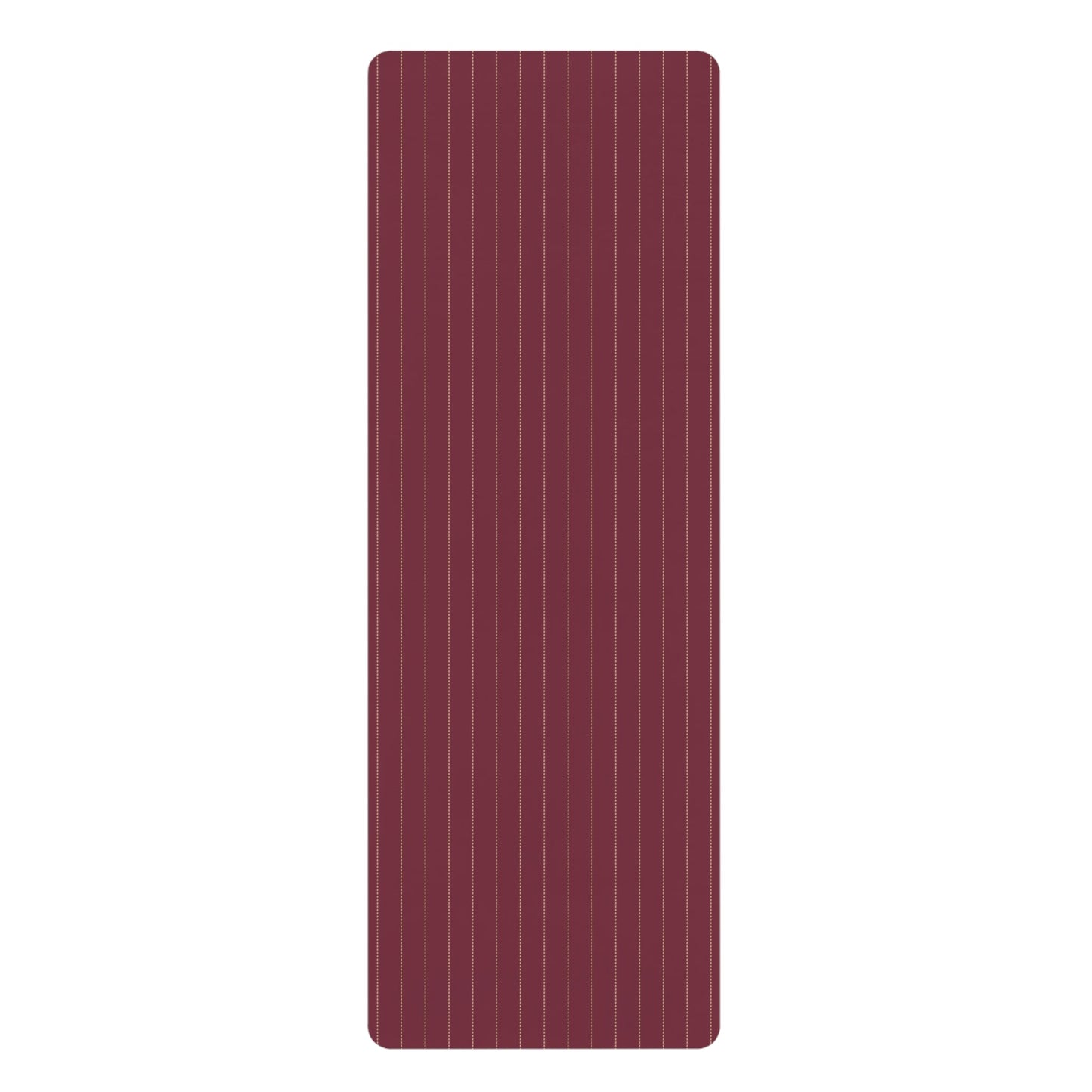 Yoga Mat | Maroon & Gold | Pinstripe
