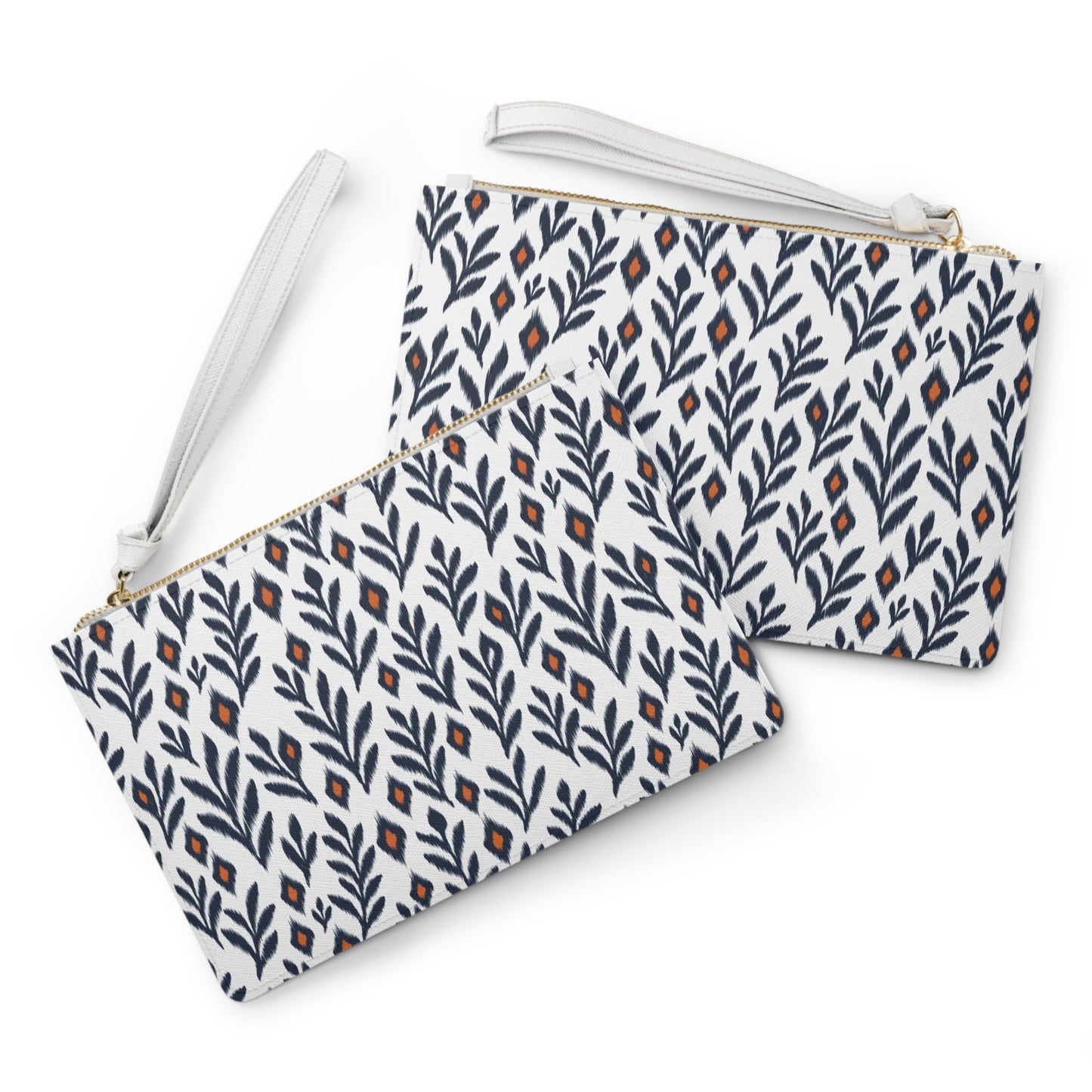 Clutch Bag | Orange & Blue | Laurel