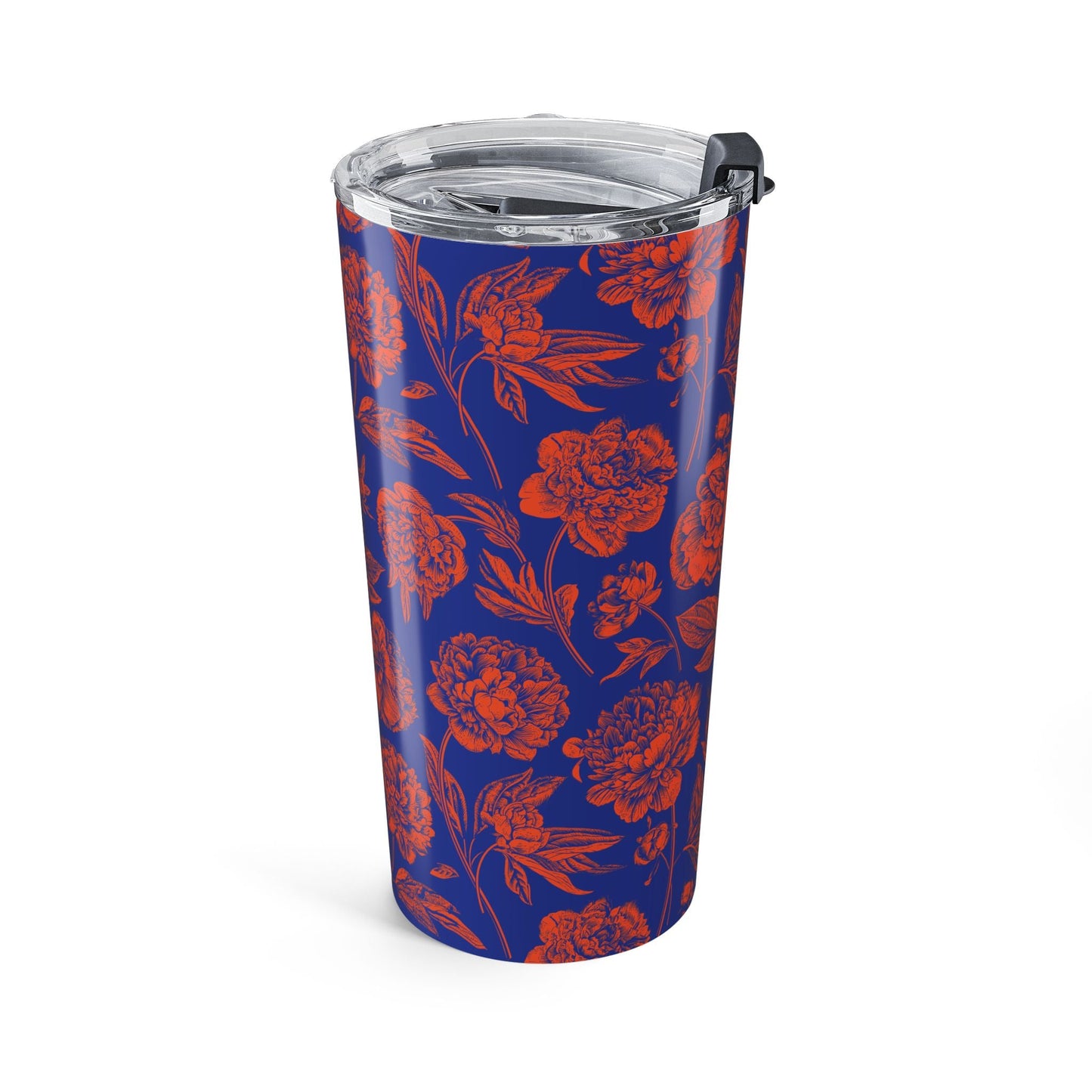 Tumbler | Bright Blue & Orange | Peony