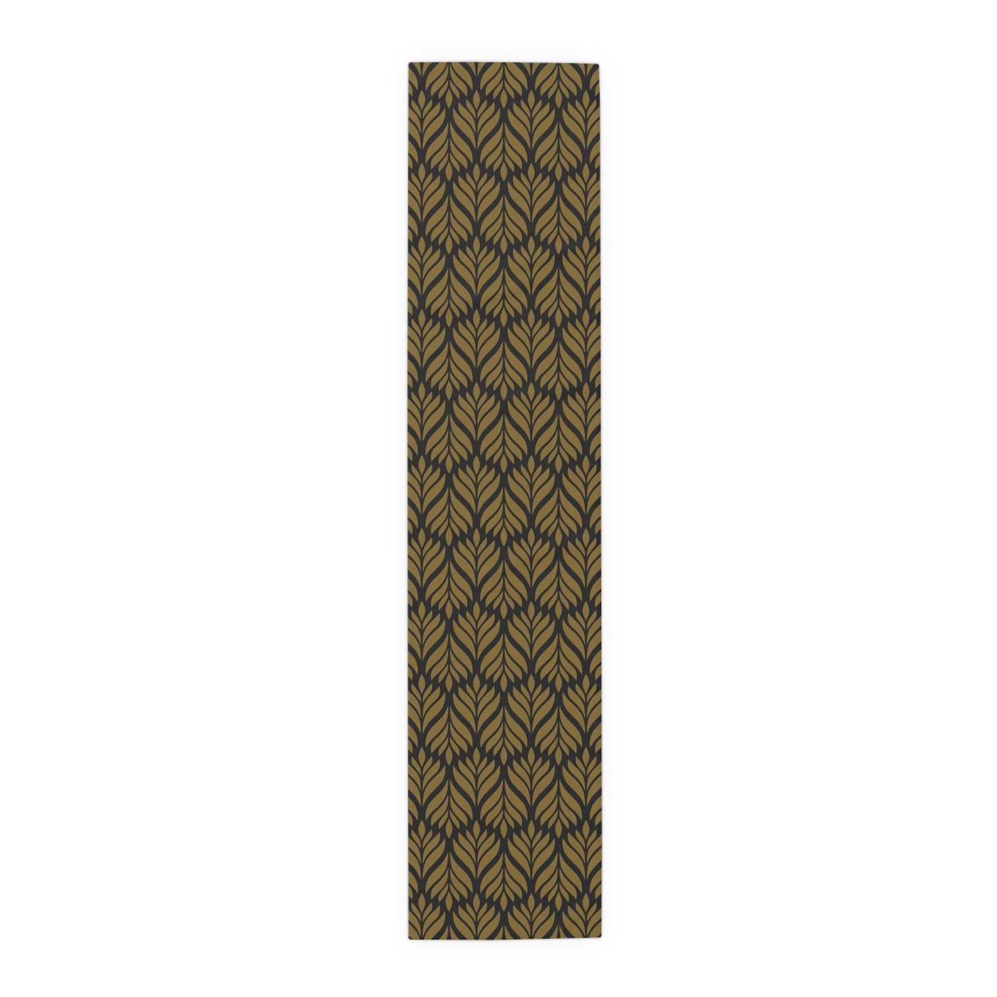 Table Runner | Black & Gold | Palm