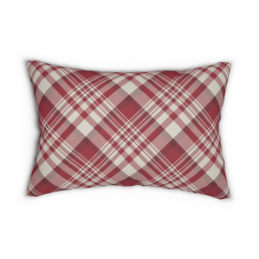 Pillow | Maroon & White | Tartan