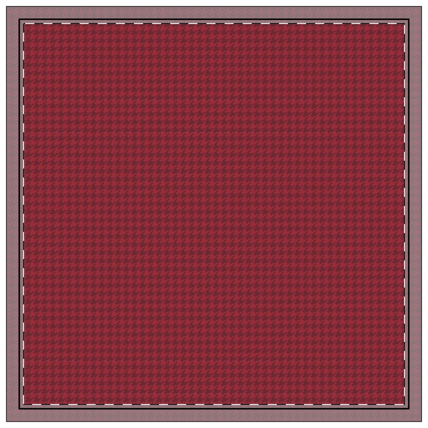 Napkin 4-set | Maroon & White | Houndstooth