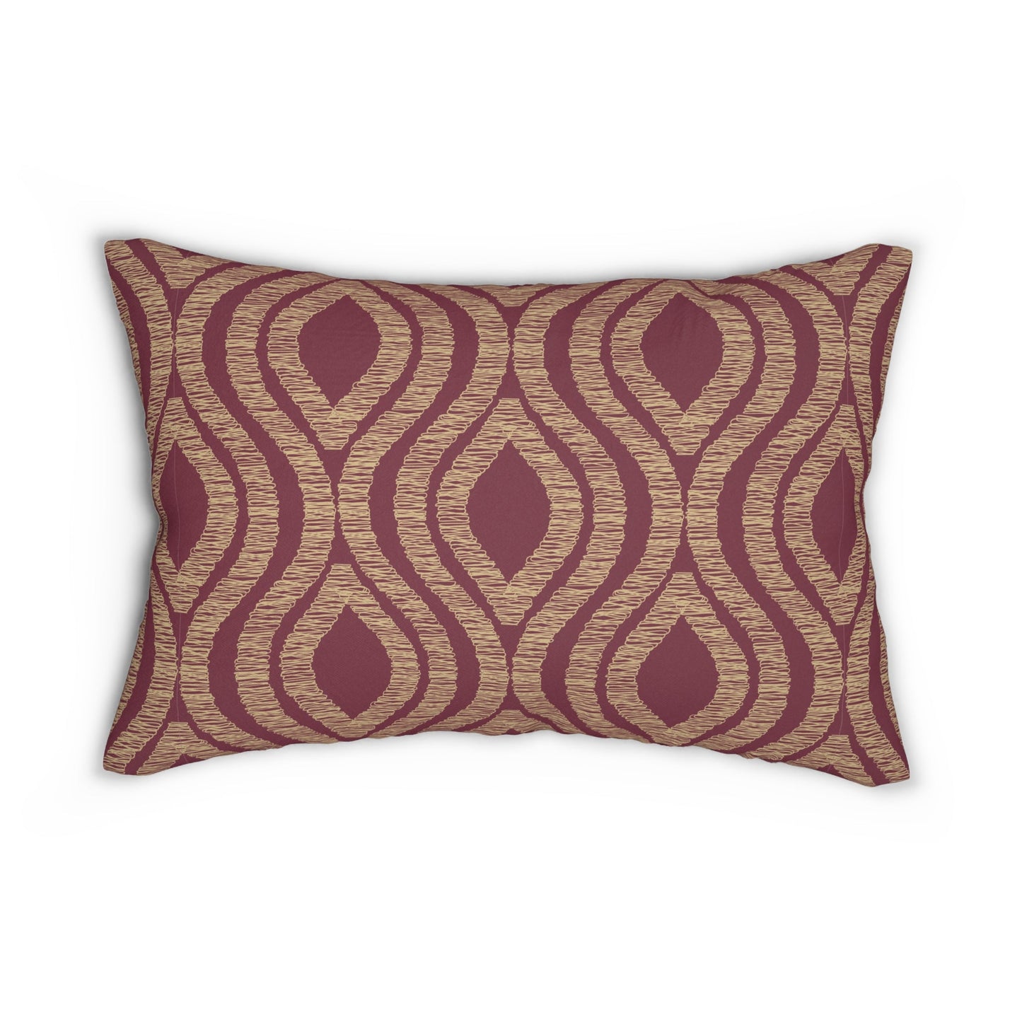 Pillow | Maroon & Gold | Ogee