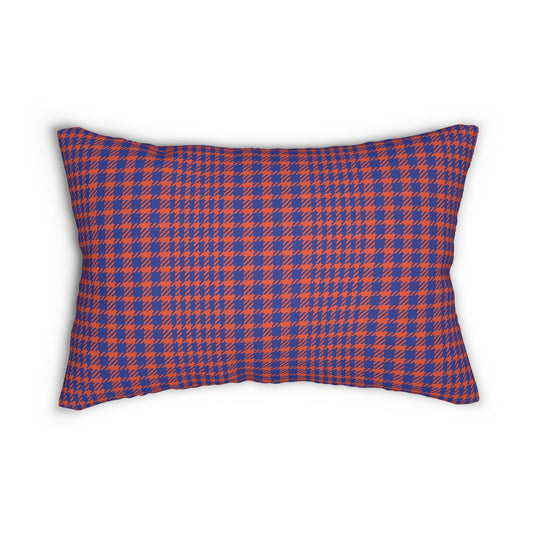 Pillow | Bright Blue & Orange | Tweed