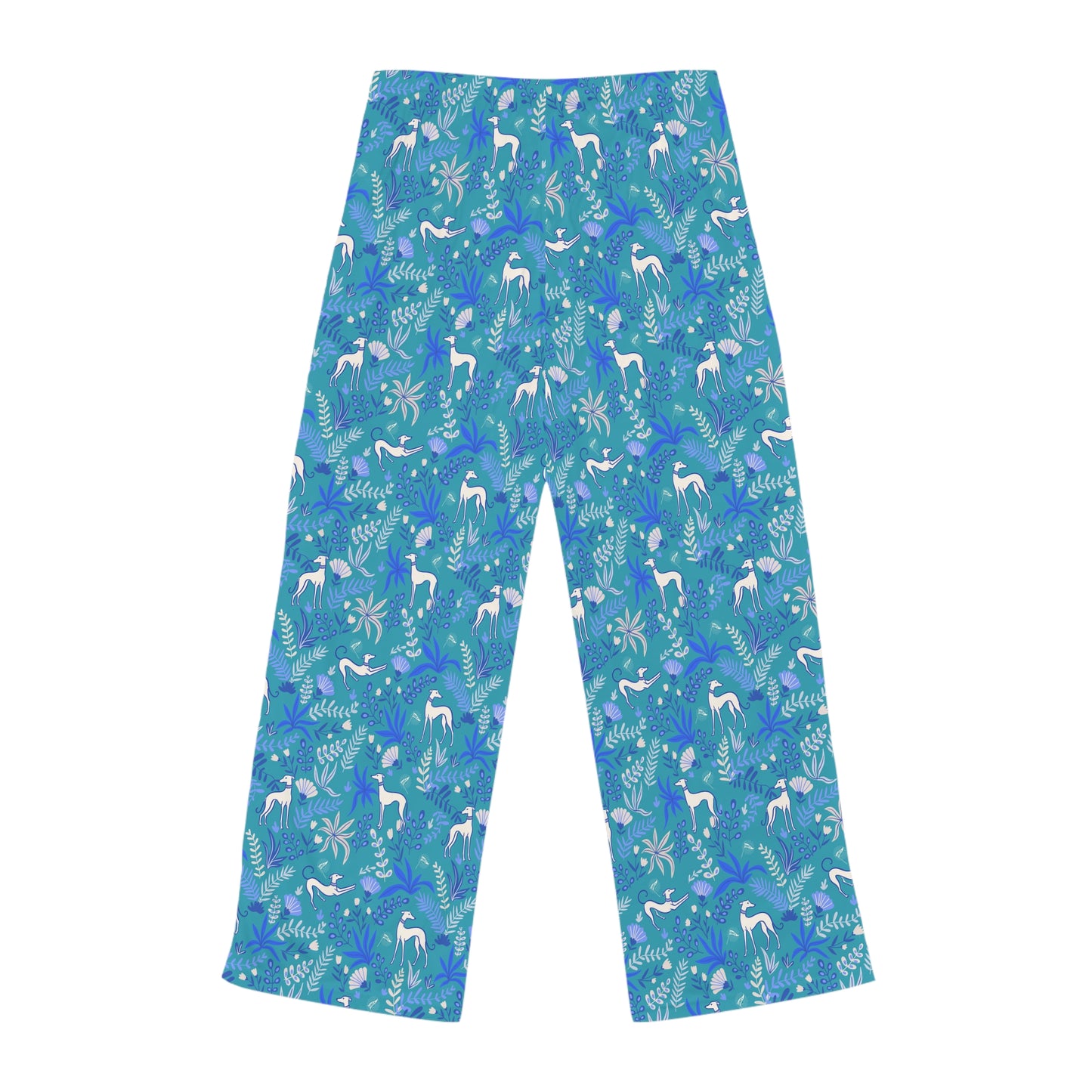Adult PJ Pants | Greyhounds | Teal Fern